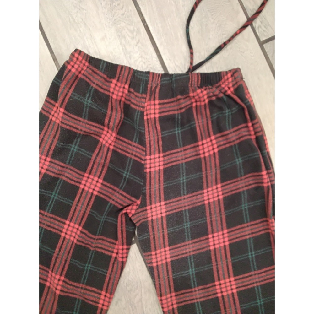 Shosho Womens Plaid Lounge Pants Red Black Wide Leg Pajama Bottoms Large - Picture 6 of 6